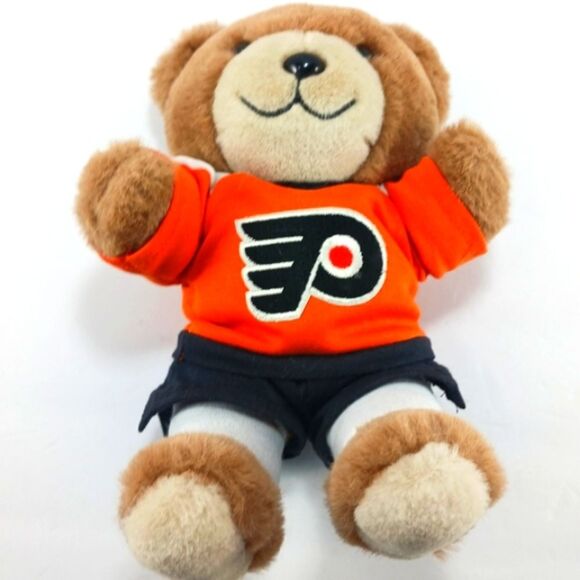 Vintage 1983 Trudy NHL Hockey Plush Bear Philadelphia Flyers New With TAG. - Picture 1 of 9